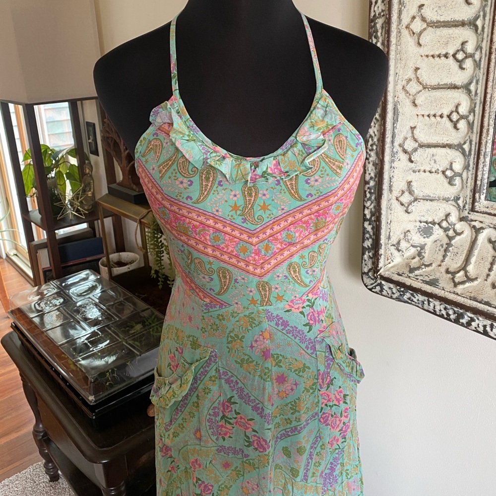 Floral Spell New with Tags “City Lights Strappy Maxi in Sage” - Picture 9 of 14